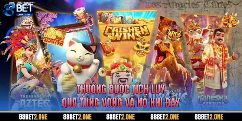 Thưởng được tích luỹ qua từng vòng và nổ khi đầy